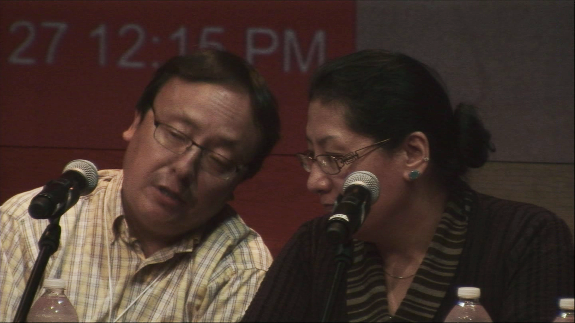 Dr. Lushan Gyal (left), Director of the Ziling Tibetan Medical School in Tibet and Dr. Phuntsog Wangmo, Director of the Shang Shung Institute Tibetan Medical School in Conway, Massachusetts