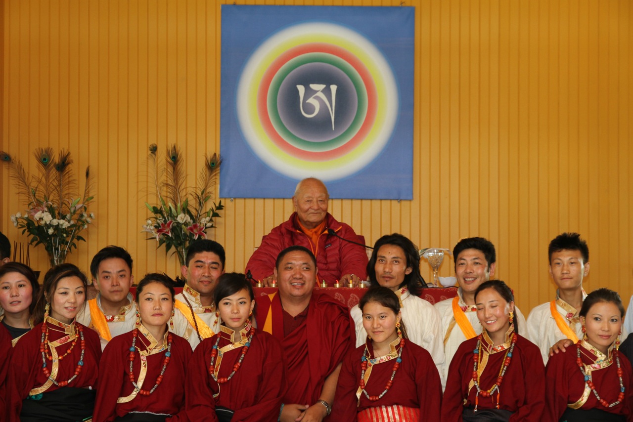 Derghe Dancers perform at Universal Mandala Inauguration, Khandroling, July 12, 2014