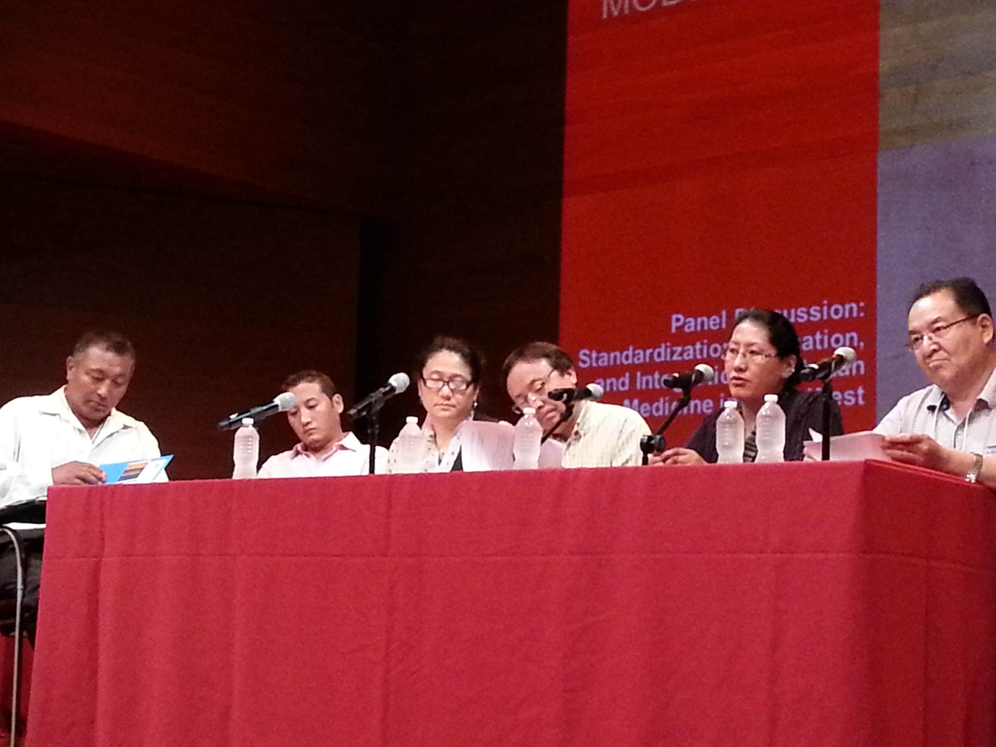 Final Panel on Standardization Left to right: Drs. Chodying Phuntsog, Wang du, Kalzang Yangdron, Lusham Gyal, Phuntsog Wangmo and Thubten Phunstok