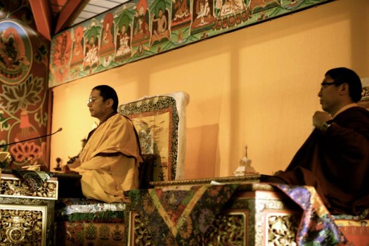 Khamtrul Rinpoche and Tsoknyi Rinpoche. Photo Jamyang Oliphant