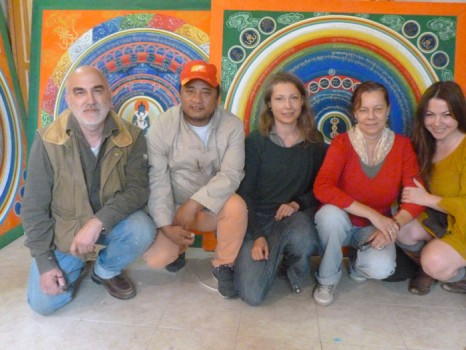 Giorgio, Migmar, Magda, Anna and Natalia. Photo L. Granger