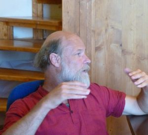 Prof. Fabian Sanders teaches the Tibetan language courses