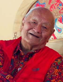 image of Chögyal Namkhai Norbu during the Merigar summer retreat L1005311