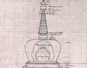 Grid of the stupa of complete victory