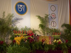 Rinpoche at the venue in Prague