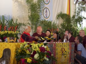 Rinpoche meeting retreat organizers in prague
