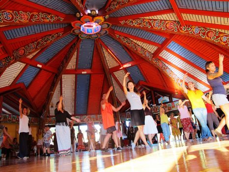 khaita joyful dances during the shitro retreat