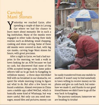 carving mani stones photo and text