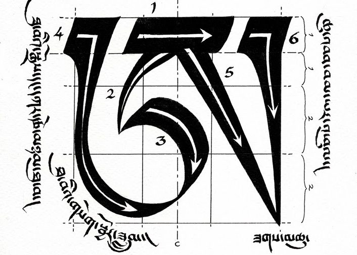 Traditional Tibetan Calligraphy Course with Tashi Mannox