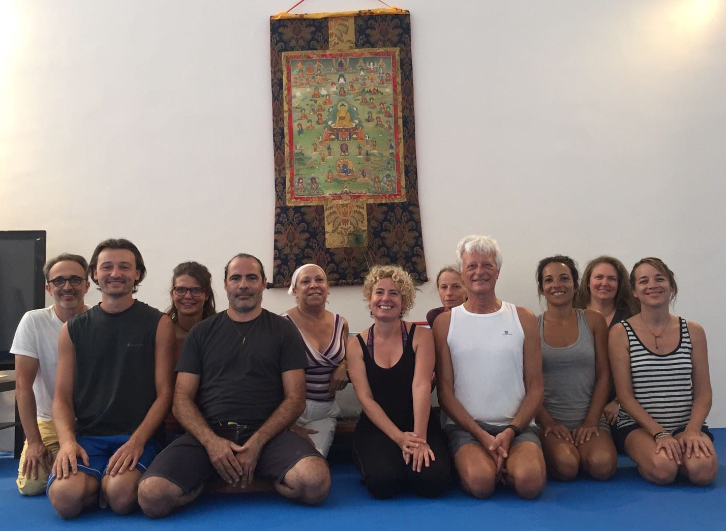 Eight Movements of Yantra Yoga at Dzamling Gar