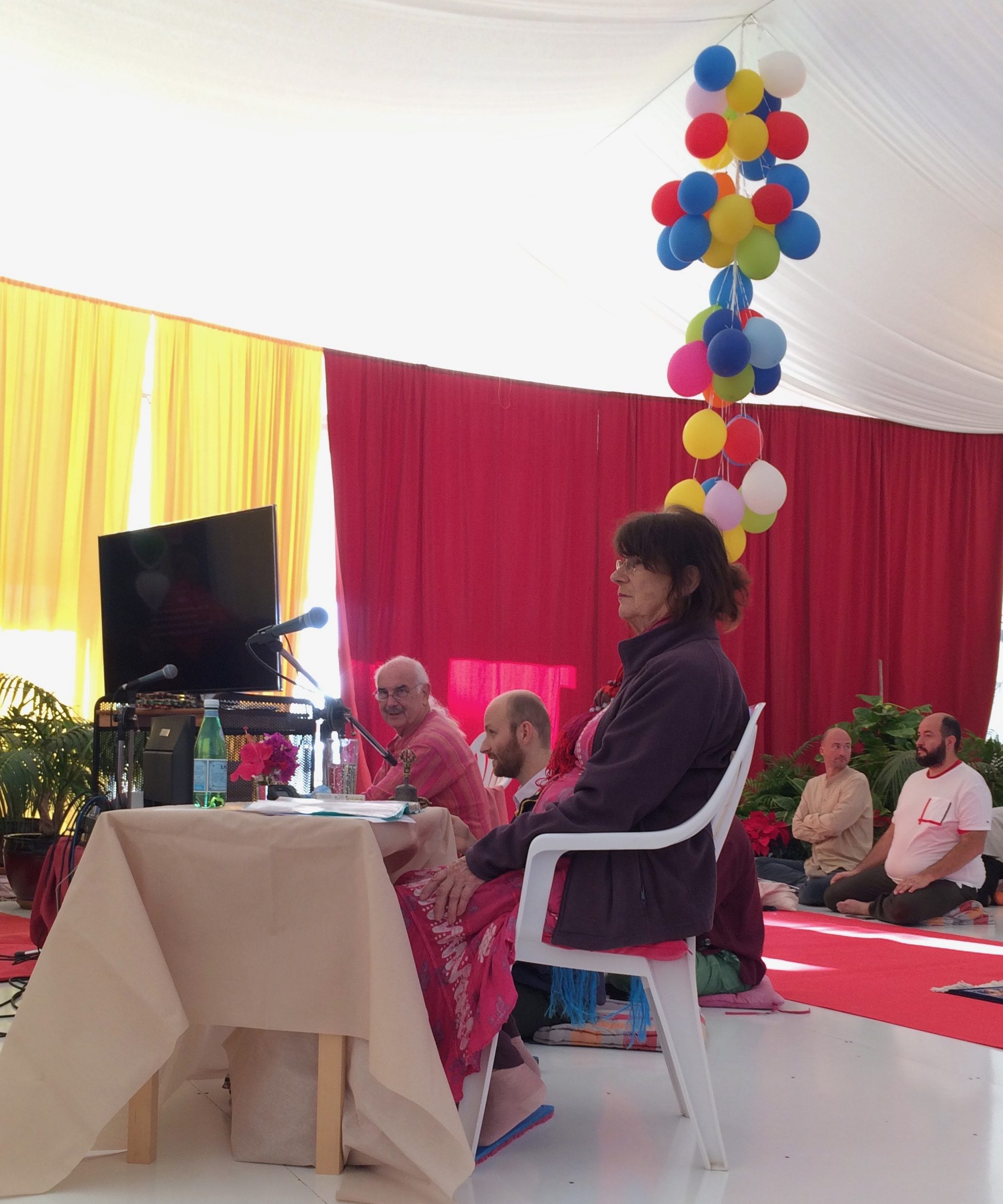 Nina Robinson leading the Mandarava practice