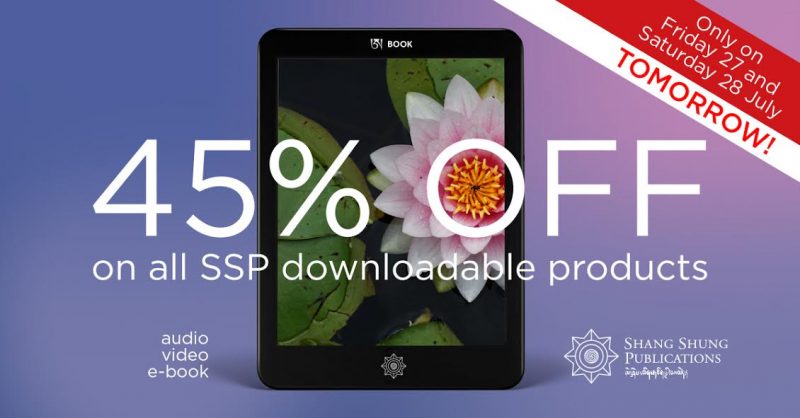 Shang Shung Publications 45% Discount on All Digital Products!