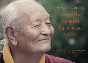 farewell ceremony chogyal namkhai norbu
