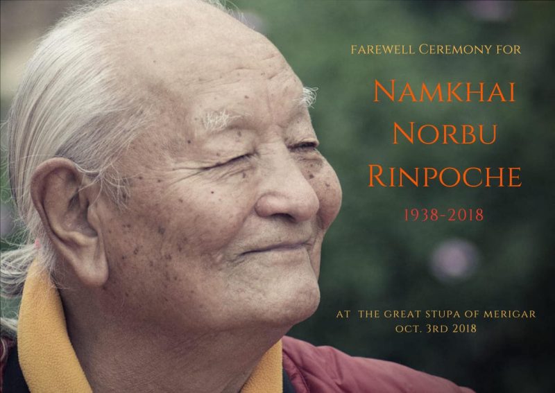 Farewell Ceremony to Honor Chögyal Namkhai Norbu