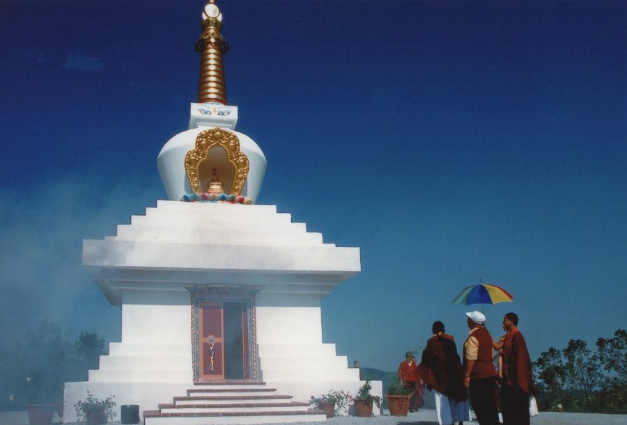 La costruzione del Grande Stupa a Merigar West