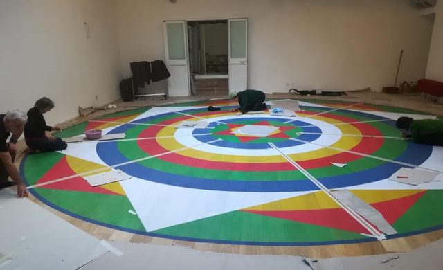 creating vajradance mandala zhenphenling