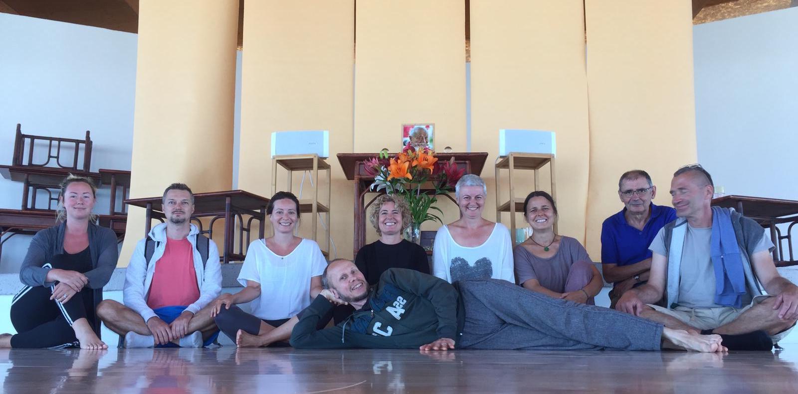 Breathing and Yantra Yoga at Dzamling Gar