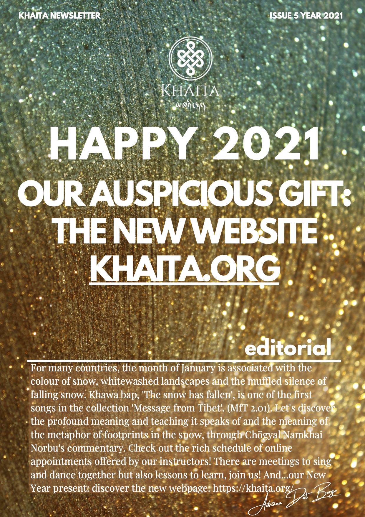 Khaita Newsletter: Happy 2021 and Introducing New Website!