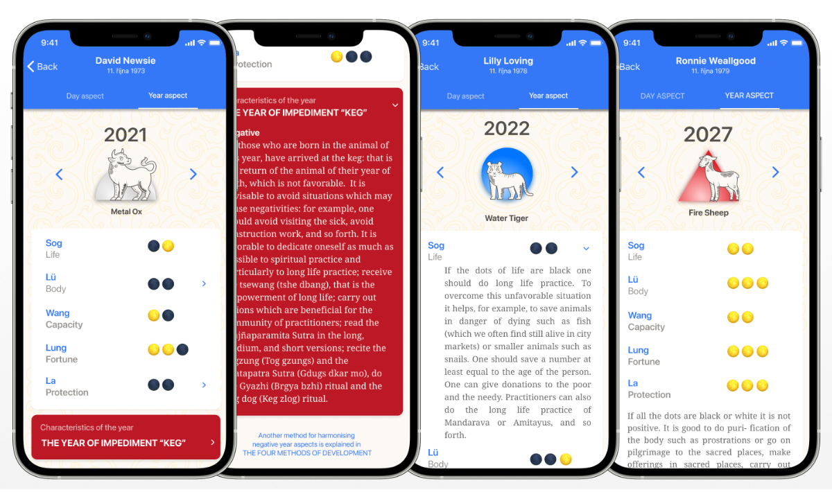 Sangha App: New Feature in Tibetan Calendar