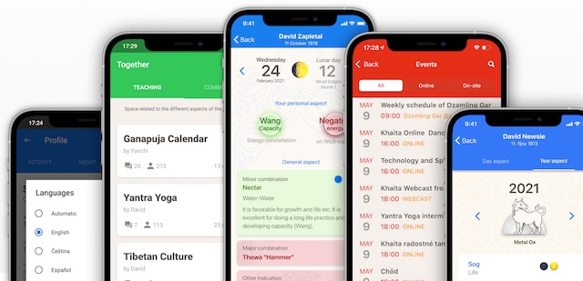 Sangha App Tibetan Calendar Now Available in RU, IT, ES, CZ
