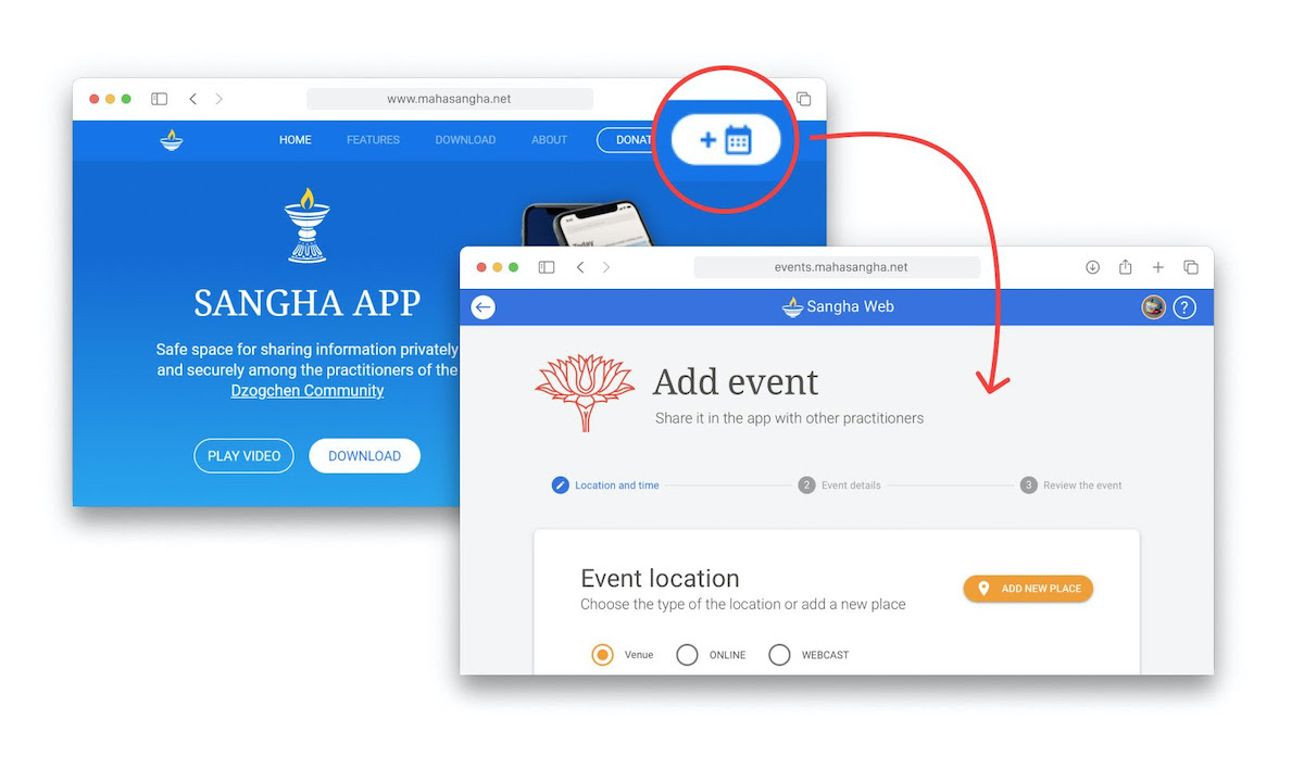 More Events in Sangha App