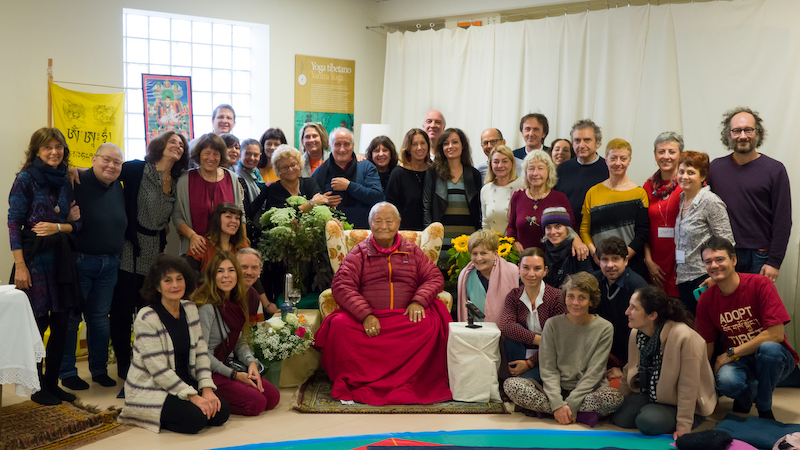 History of Chögyal Namkhai Norbu in Milan, Italy