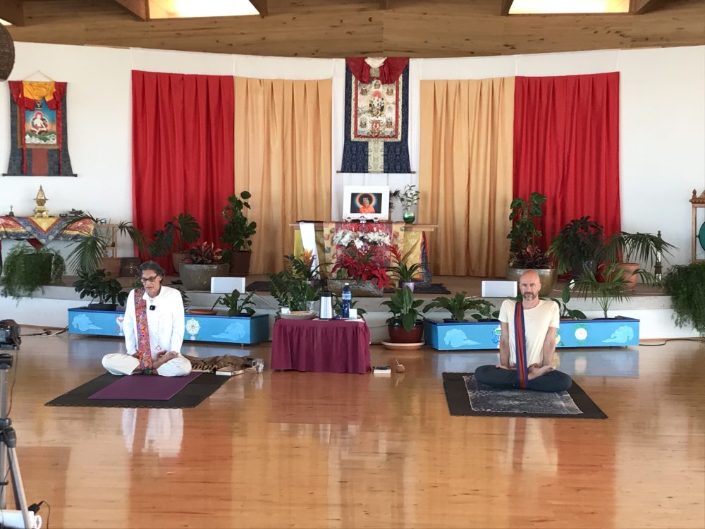 4th and 5th Series of Yantras, the Pranayamas and the 7 Lotuses at Dzamling Gar