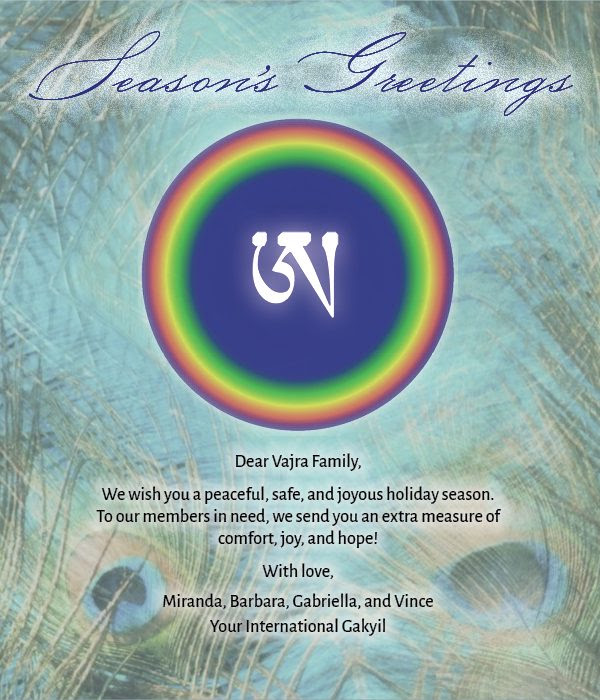 Season’s Greetings from International Gakyil, 2022
