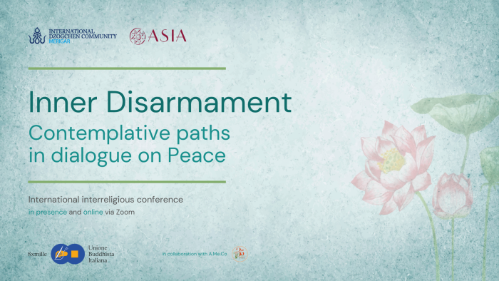 Il disarmo interiore Vie Contemplative in dialogo sulla Pace