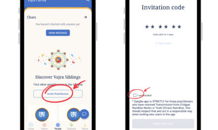 Share Sangha App with New Practitioners!