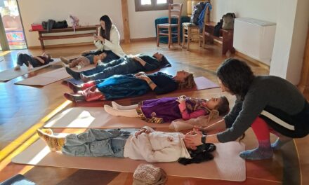 Children bring in the Fire Horse Year