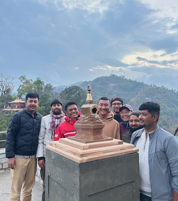 Lo stupa di Rigzin Changchub Dorje arriva a Maratika
