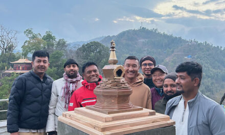 Lo stupa di Rigzin Changchub Dorje arriva a Maratika