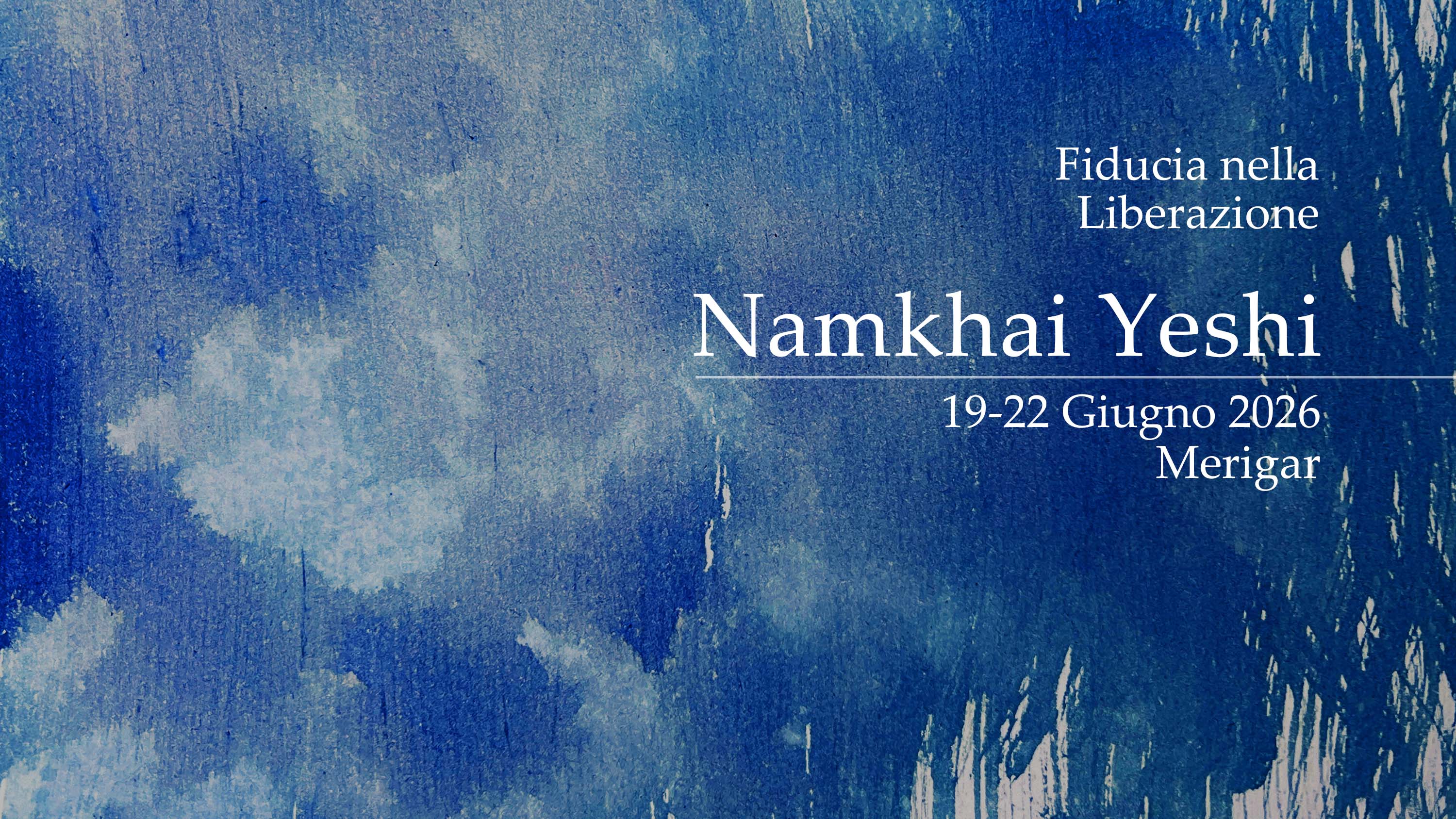 banner ritiro Namkhai Yeshi giugno 2026 IT