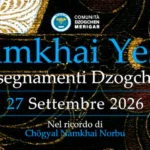 27 settembre 2026 – Insegnamenti di Namkhai Yeshi