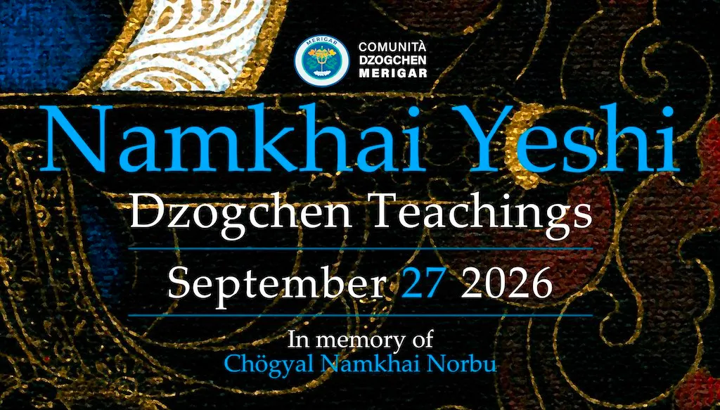 27 September 2026 – Teachings by Namkhai Yeshi
